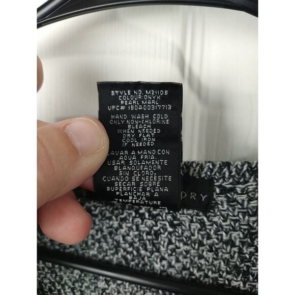 Design In History Woman XL Sweater Black Heathered Pullover Long Sleeves Casual - Picture 8 of 9